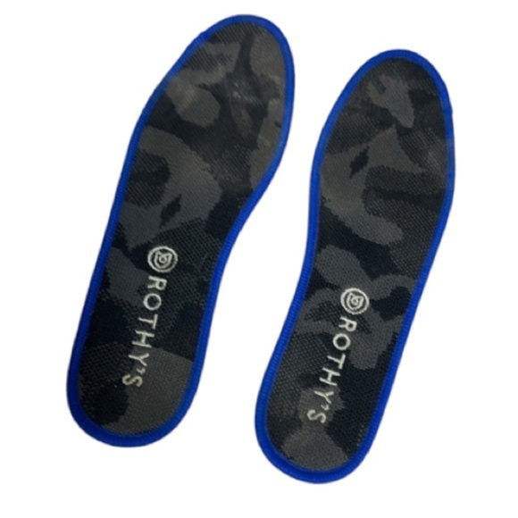 Rothy’s Black Camo Slip-On Sneakers black and grey size women’s 8.5 - Picture 4 of 15